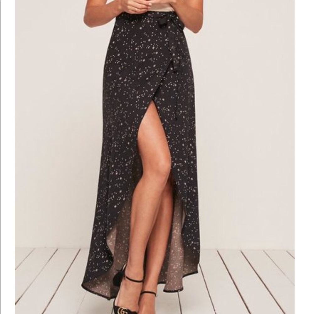 Reformation wrap skirt